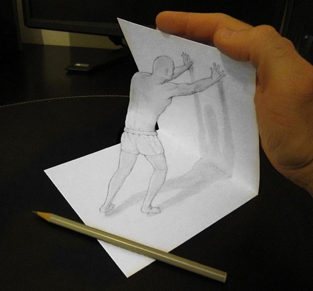 3D画,铅笔画中的立体艺术3d画立体画铅笔画步骤