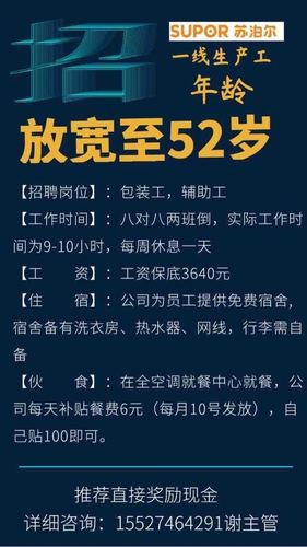 急招大龄工45到60岁，解锁职场黄金新篇章急招大龄工45到55岁附近